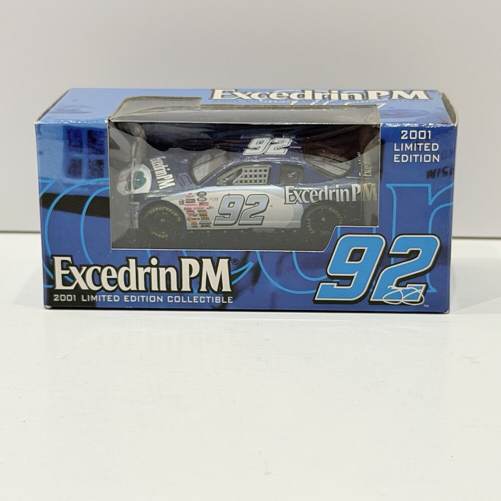 2001 Racing Champions Jimmie Johnson NASCAR #92 Excedrin PM 1/64 Scale DieCast